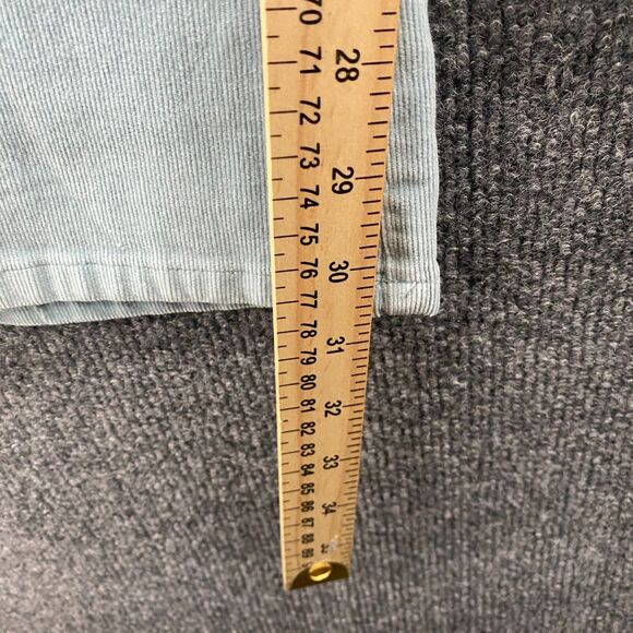 Guess Corduroy Pants Womens 34 Blue Mid Rise Flare Flap Pocket Ladies Hippie 90s - Picture 11 of 12